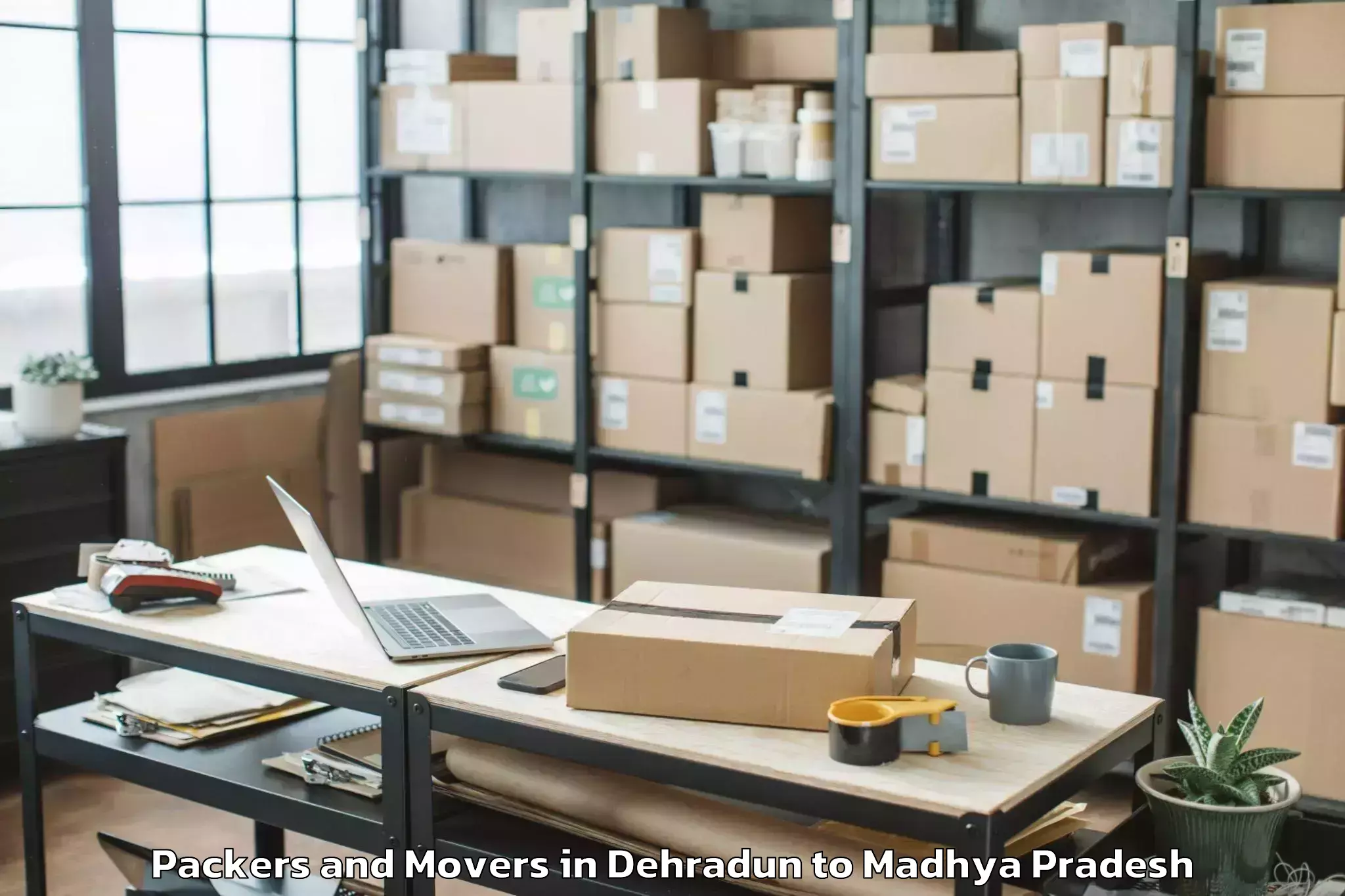 Reliable Dehradun to Shujalpur Packers And Movers